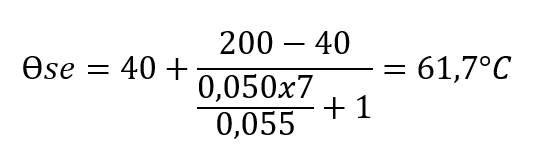 Exemple : Calcul d’une température de surface à partir d’une épaisseur
